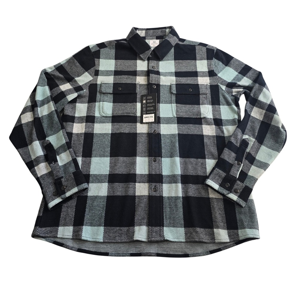 7 Diamonds Generation Soft Flannel Shirt Mens XL Plaid 4-Way Stretch GSMK-7396